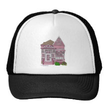 Victorian "rosa pintado de la señora" - gorro