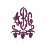 Vid con monograma sudadera bordada con serigrafia