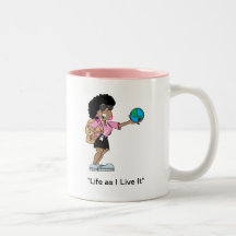 Vida como vivo él taza