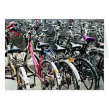 Vida cotidiana en China I: Bicicletas parqueadas Tarjeta