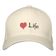 Vida del amor gorra de béisbol bordada