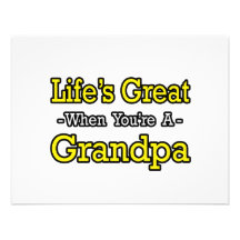 Vida grande cuando usted es un abuelo anuncio