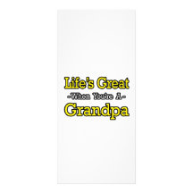 Vida grande cuando usted es un abuelo tarjetas publicitarias