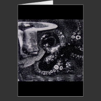 Vida marina B&W tarjetas
