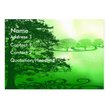 Vida verde tarjeta personal