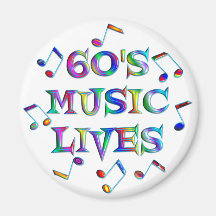 vidas de la música 60s iman de frigorífico
