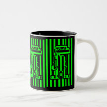 videojuego de los años 80 taza de café