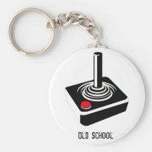 Videojugador de la escuela vieja llaveros personalizados