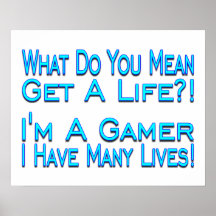 Videojugador de muchas vidas posters