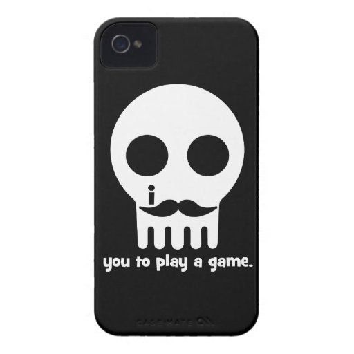 videojugador del bigote iPhone 4 Case-Mate fundas