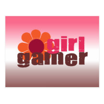 Videojugador del chica postales