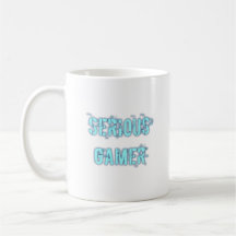 Videojugador serio - azul taza