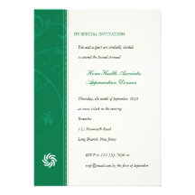 Vides corporativas esmeralda invitacion personal 