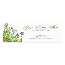 Vides florales plantillas de tarjeta de negocio