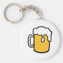 Vidrio de cerveza llaveros