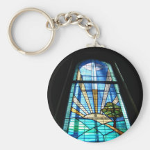 Vidrio de la mancha de la iglesia de Yerranderie Llaveros