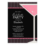 Vidrio de Martini del rosa de la invitación del fi