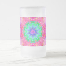 Vidrio esmerilado del modelo del fractal de las es taza de café