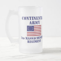 Vidrio revolucionario del regimiento de Massachuse Tazas De Café