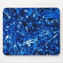 Vidrio roto azul - Mousepad Tapetes De Raton