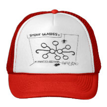 Vidrios de la araña gorro de camionero