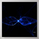 vidrios de noche azules poster
