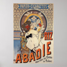 vieja colección de la publicidad, vintage, fumando posters