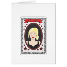 Vieja criada tarjetas