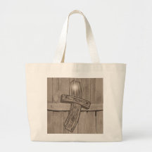 Vieja cruz rugosa bolsas de mano