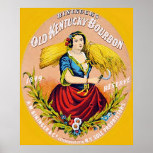 Vieja publicidad del vintage de Borbón del ~ de Ke Impresiones