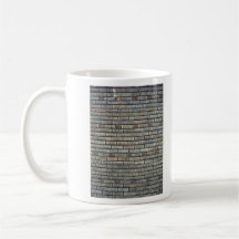 Vieja textura de la pared de ladrillo tazas de café