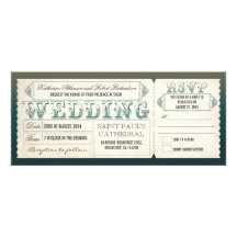 viejas invitaciones del boda del vintage - boletos invitaciones personalizada