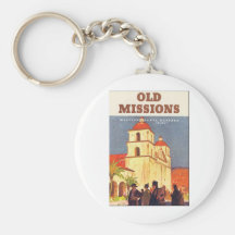 Viejas misiones Santa Barbara 1786 Llavero Personalizado