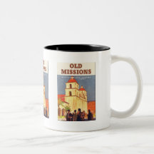 Viejas misiones Santa Barbara 1786 Taza