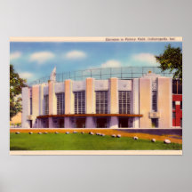 Viejo campo de la victoria de Indianapolis Indiana Poster