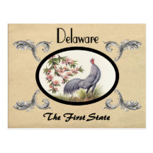 Viejo estado de Delaware de la postal de la aparie