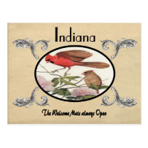 Viejo estado de Indiana de la postal de la aparien