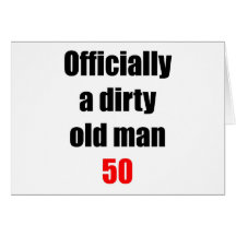 Viejo hombre sucio 50 tarjetas
