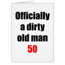 Viejo hombre sucio 50 tarjetas