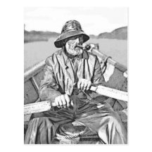 Viejo marinero tarjeta postal