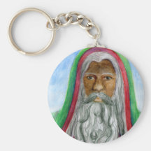 Viejo Mundo afroamericano Santa Llavero Personalizado