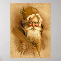 Viejo Mundo Papá Noel, St. Nick del Victorian del  Poster