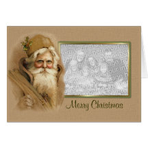 Viejo Mundo Santa - verso Felicitación