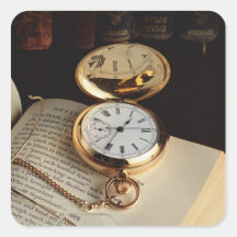 Viejo pegatina elegante del reloj