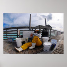 Viejo pescador impresiones