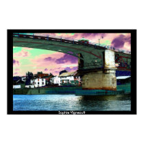 viejo puente de Quebec posters