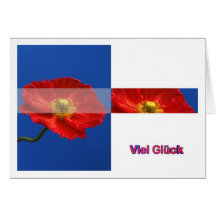 Viel Glück Grußkarte