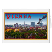 Viena - paisaje urbano tarjeta