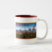 Viena - paisaje urbano tazas de café