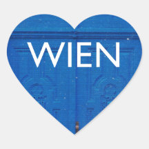 Viena - Wien Colcomanias Corazon Personalizadas